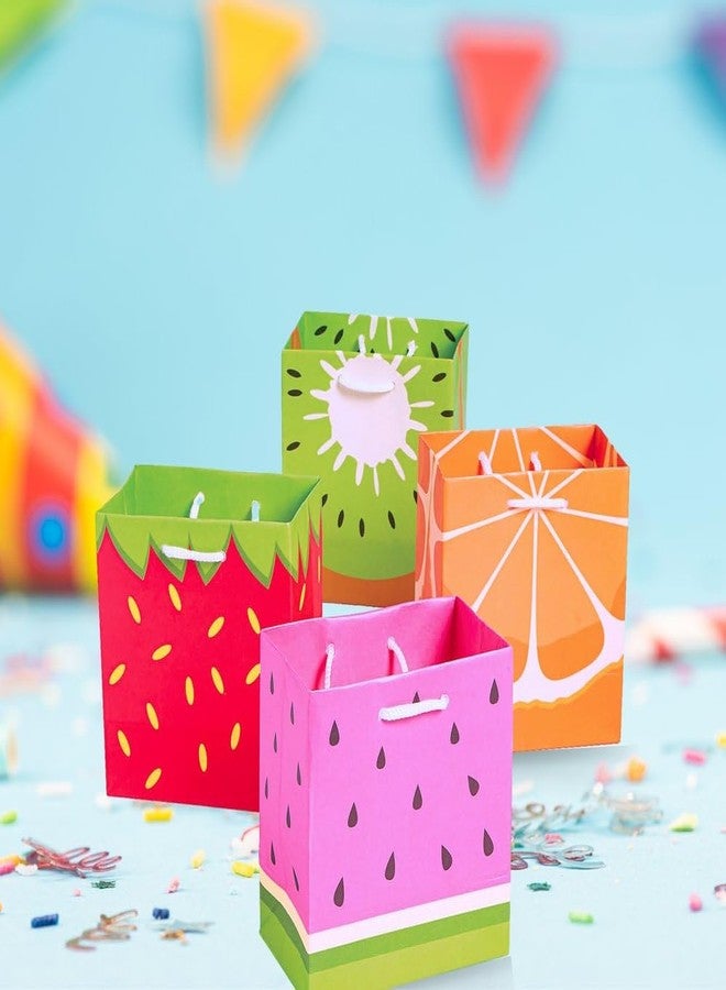 فن إكسبريس أكياس هدايا بتصميم فواكه توتي فروتي من فن إكسبرس - مجموعة من 12 كيسًا - فراولة، بطيخ، كيوي، برتقال - لوازم حفلات - Image 3